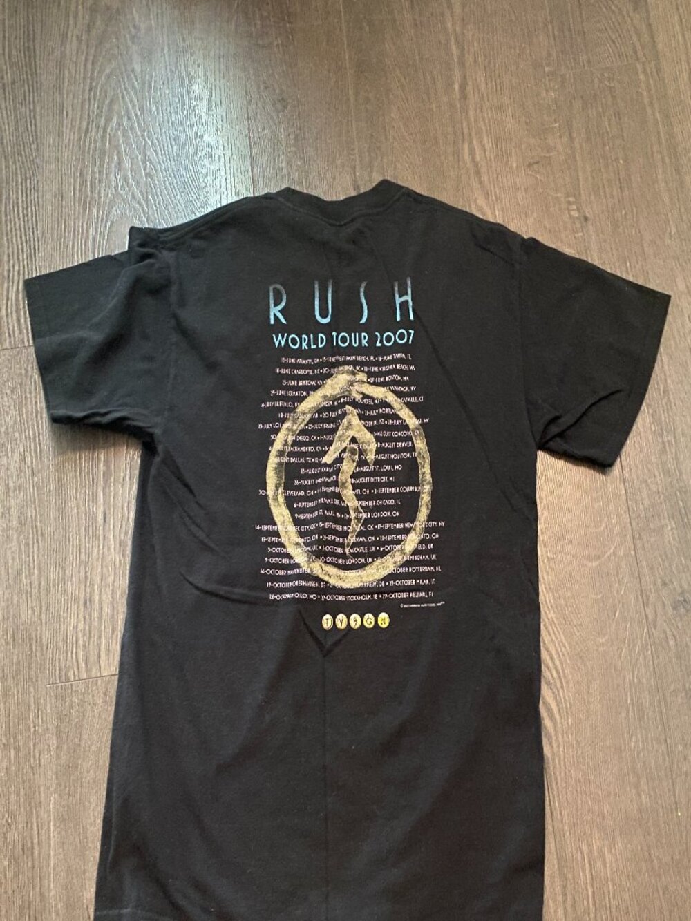 2007 RUSH TOUR SNAKES AND ARROWS WORLD TOUR SHIRT SIZE MEDIUM - Picture 5 of 8